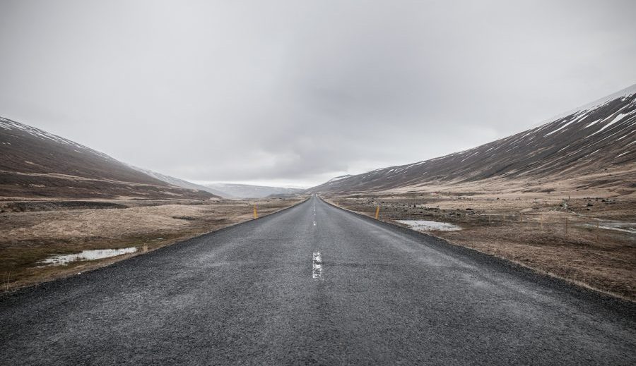 Picture of a road focusing on the journey ahead